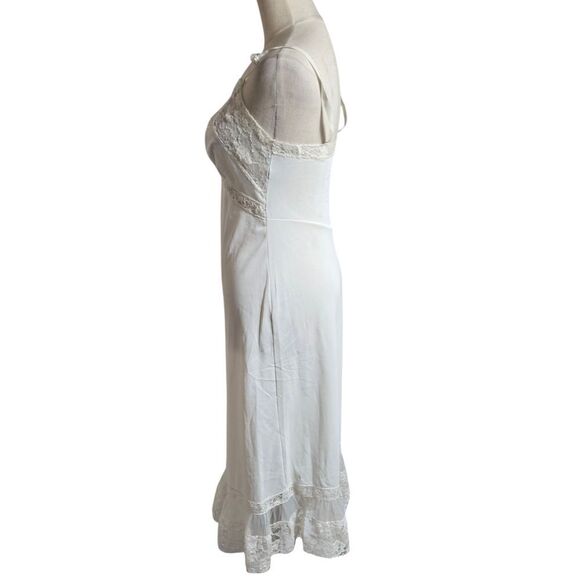 Vintage 1960s Barbara Lee Cream With Lace Slip Dress - Picture 6 of 7